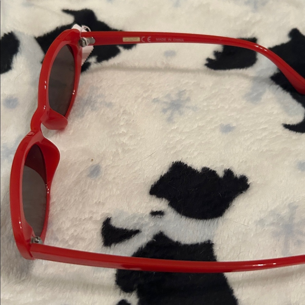 J. Crew Bold Red Oval Sunglasses - Picture 3 of 4